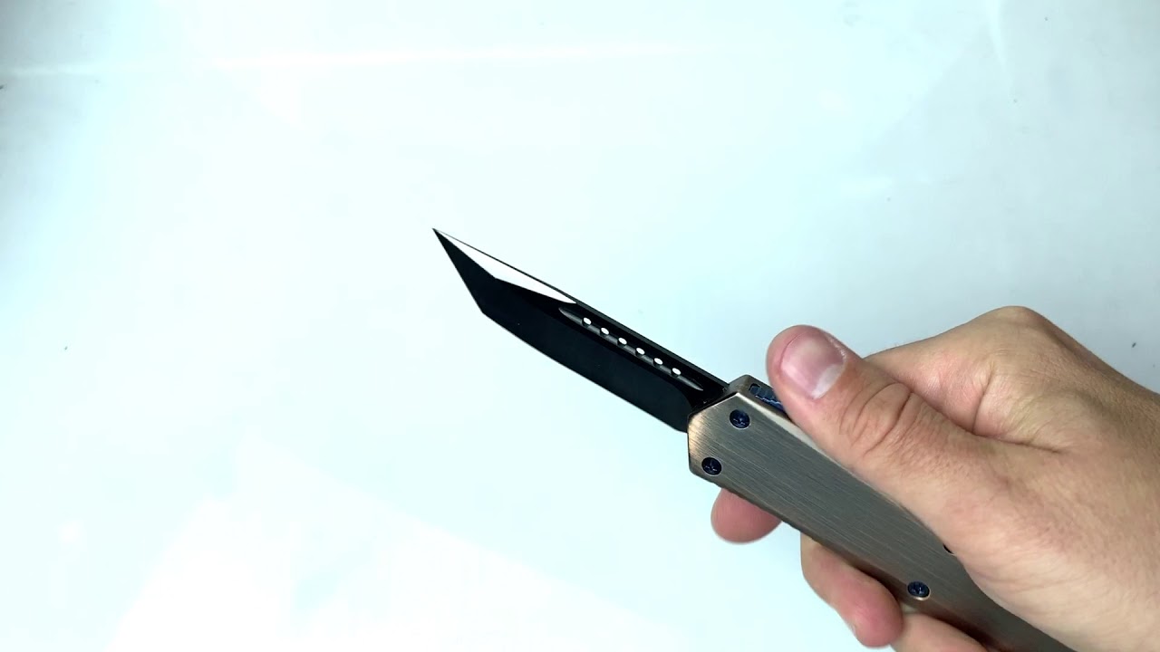 Titan Alpha (Copper & Blue) OTF Knife - RavenCrest Tactical