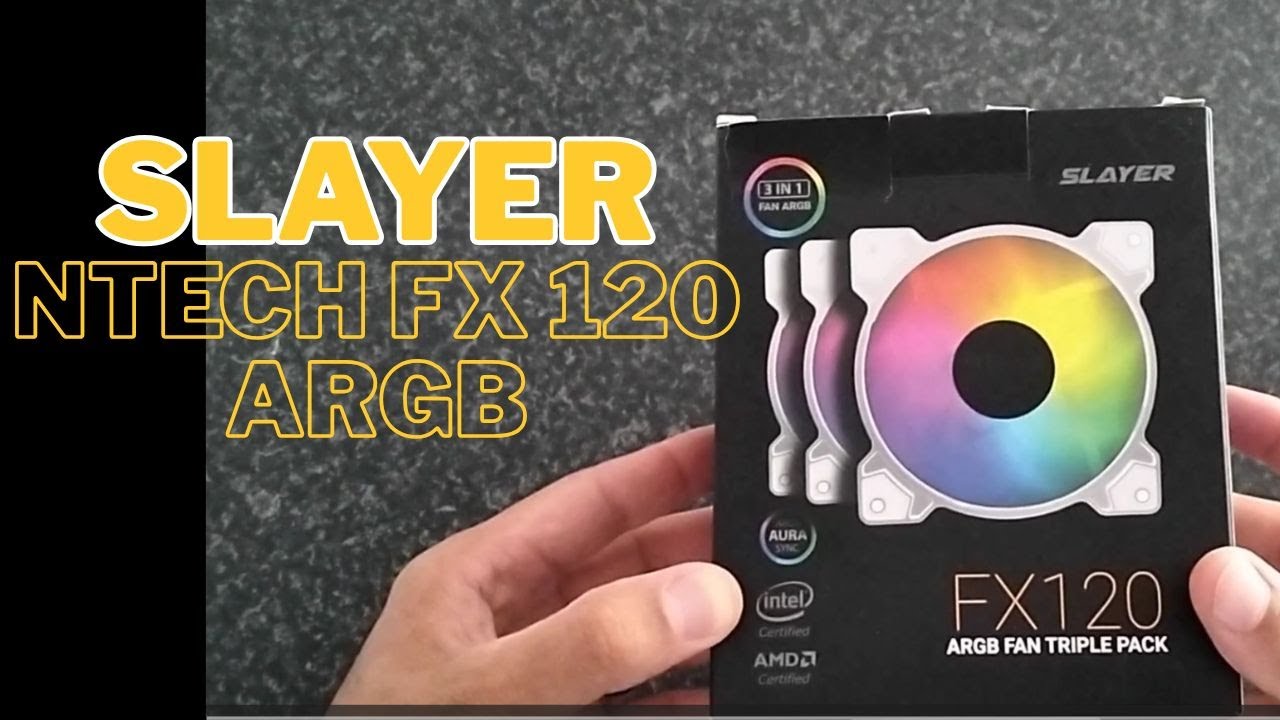 SLAYER NTECH FX120 ARGB Fans Unboxing