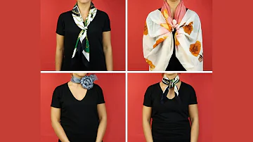 Come mettere i foulard di Hermès?