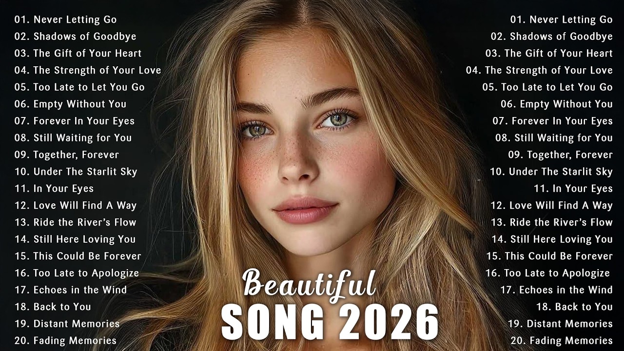 Romantic Playlist 2026 🎶 Beautiful & Calm Songs – Easy Listening Music vol 1