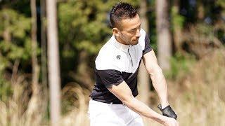 中田英寿＆服部道子／スピンもロブも自由自在の服部式アプローチ Part.2（デサント ゴルフ）