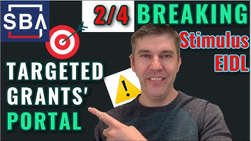 BREAKING EIDL GRANT Update: PORTAL and Application Process Targeted Advance $10,000 FINALLY [2-4]