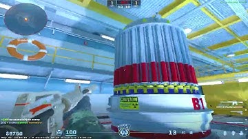 CS2 1v5 clutch ninja defuse on nuke