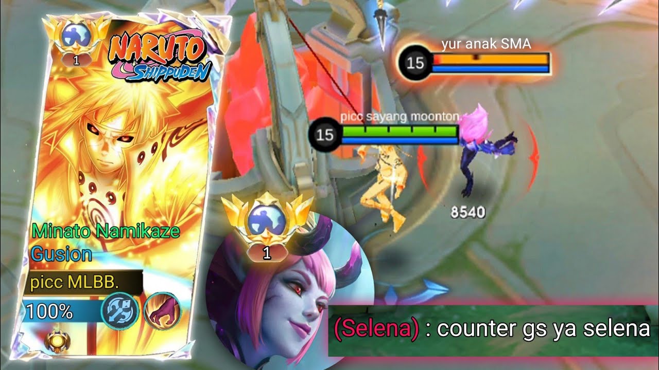 LOCK TOP 1 GLOBAL SELENA YANG TENGIL!! GUSION X MINATO GAMEPLAY!!