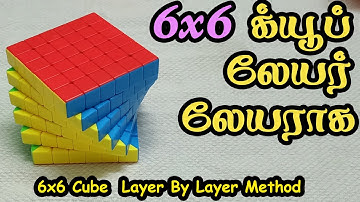 6x6 லேயர் லேயராக சேர்போம் - Layer By Layer Method