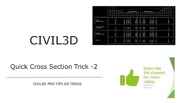 Civil3D - Quick Cross section Trick - 2