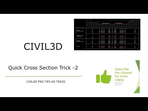Civil3D - Quick Cross section Trick - 2
