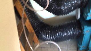 Negative air machines in action