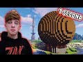 I Built PewDiePie's Giant Meatball in Minecraft in 1 Second