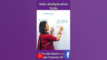 Fastest Way to Multiply a Number by 5 | Vedic Maths Trick #shorts #youtubeshorts #math  #mathstricks