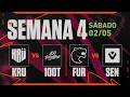 KRU x 100T | FUR x SEN | VCT Americas Etapa 1 | Semana 4 - Dia 2