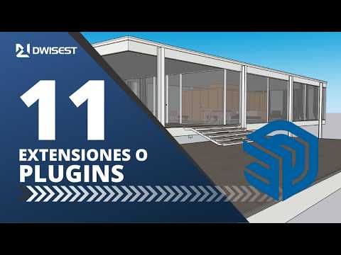 Extensiones o Plugins en  Sketchup - Clase 11 - Curso básico de Sketchup 2026 en español
