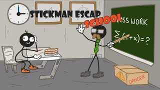 Stickman's Impossible Choice: Escape the School or Study Forever!🏫🤯 screenshot 1