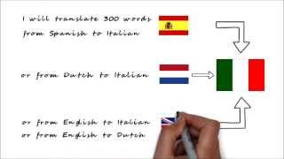 Work Sample: Translate English/Spanish/Dutch to Italian Gig