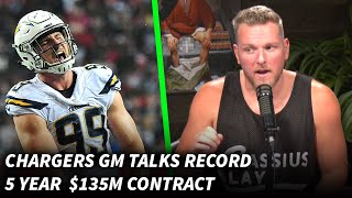 Chargers GM Tells Pat McAfee Why Joey Bosa Was Given A Record Breaking Contract