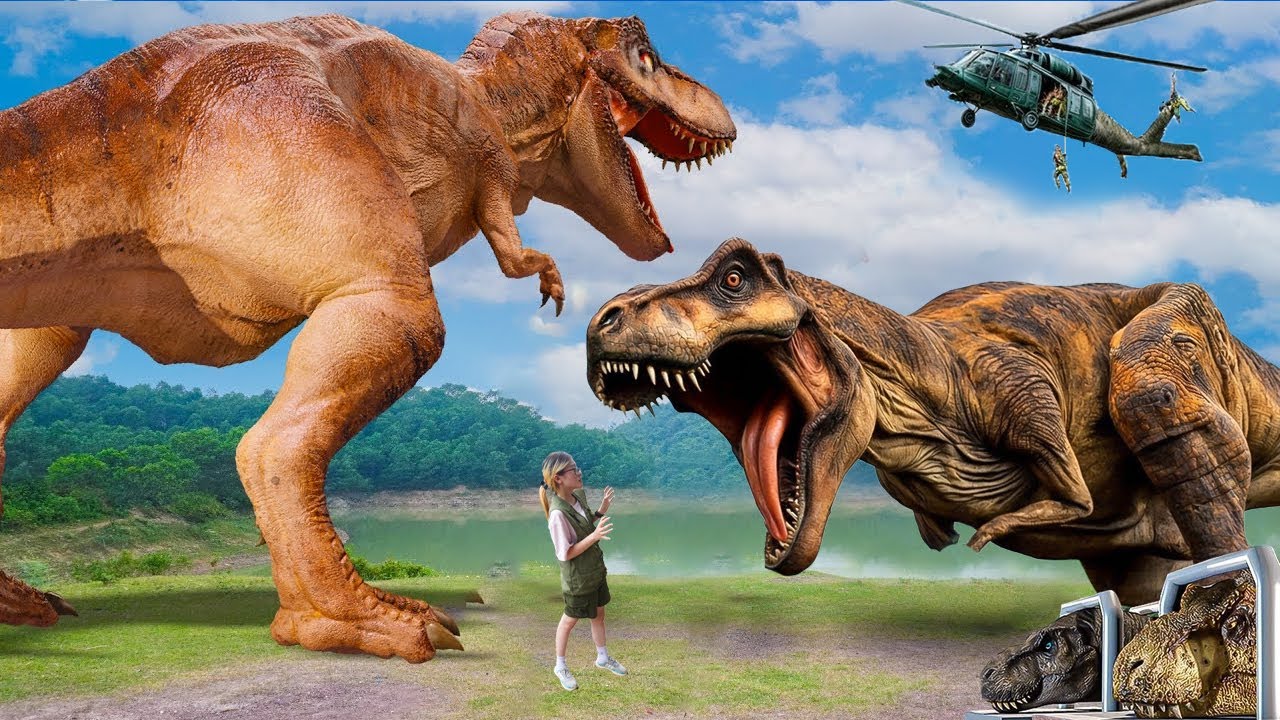 T-Rex Chase - Part 160 - Jurassic World Dinosaur Fan Movie