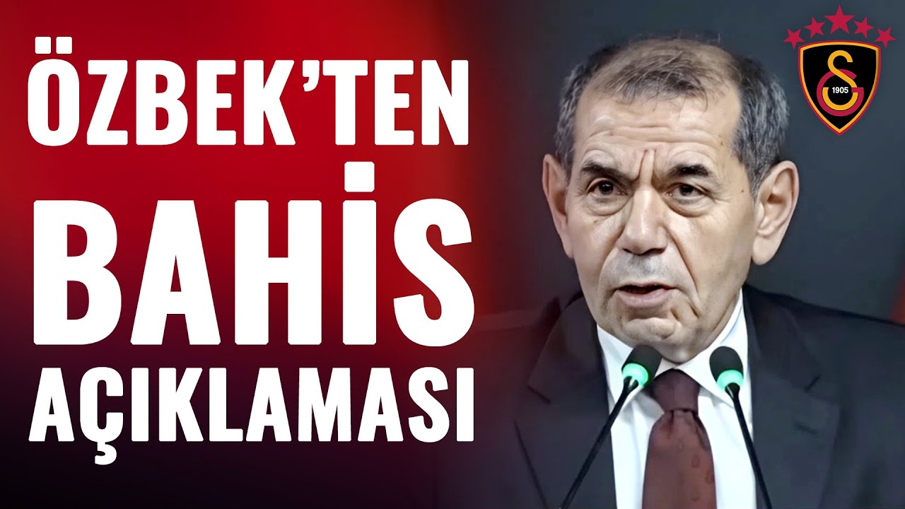 Dursun Özbek'ten Bahis Açıklaması: 