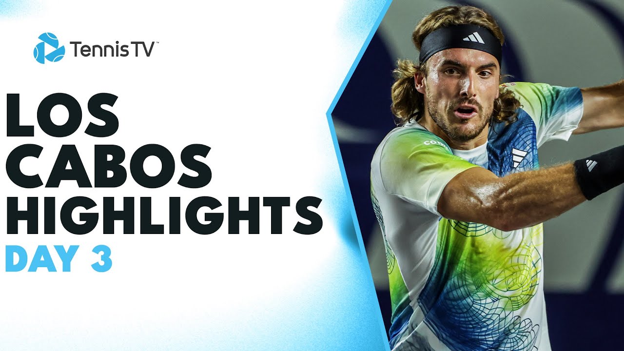 Tsitsipas Takes On Isner; Norrie, Paul and Kovacevic Feature Los Cabos Highlights Day 3