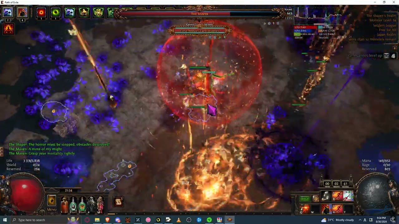 [PoE 3.25] Tornado Shot Slayer vs Shaper