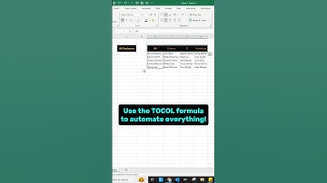 Excel TOCOL Formula: Easily Combine Multiple Columns into One! | Time-Saving Excel Trick