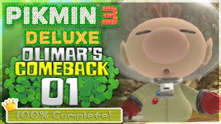 🥇 Pikmin 3 Deluxe: Olimar's Comeback - Day 1: Pikmin Reunion 100% PLATINUM MEDAL (Nintendo Switch)