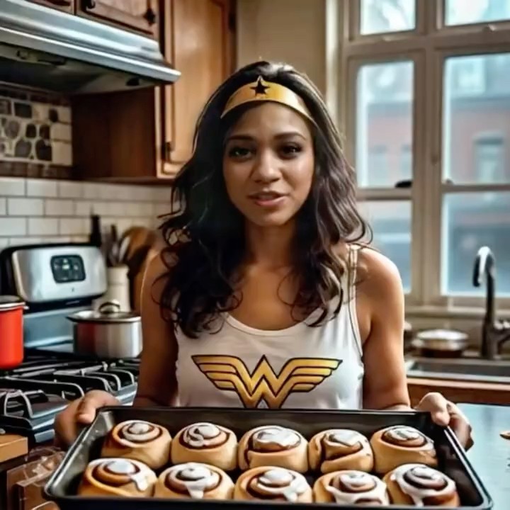 Snowed in without snacks? No worries!Wonder girl shows how to turn ...