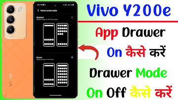 app drawer setting on kaise kare | vivo y200e app drawer on off kaise kare | technical akhilesh
