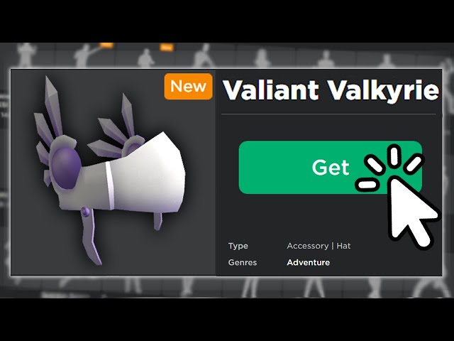 A stylish virtual valkyrie hat for your roblox character