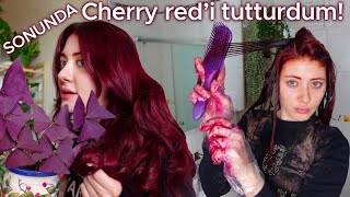 Cherry red saç rengini sonunda tutturdum! by Kardelen Yıldırım 194,036 views 2 months ago 33 minutes