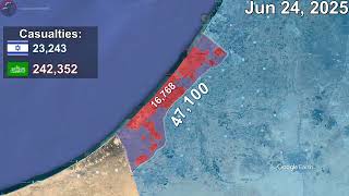 Israel-Hamas War Every Day To August 2026 Mapped Using Google Earth