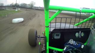 USAC Sprint Car | Eagle Raceway | Tony Rost In Car Camera