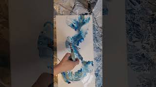 : Look at this painting, so cool. 