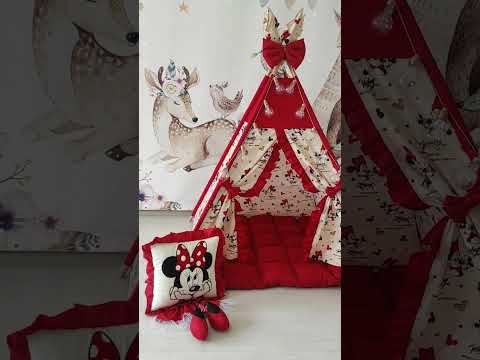 Вігвам для дівчинки В гостях у Мінні з м'яким килимком, видео 1