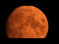 Red moon over Winterberg Kahlen Asten Sauerland Germany 08/20/2021