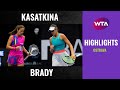 Daria Kasatkina vs. Jennifer Brady | 2020 Ostrava Second Round | WTA Highlights