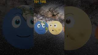 Planets for Kids Between The Earth and Moon | Planet Comparison | Space | Kids #shorts