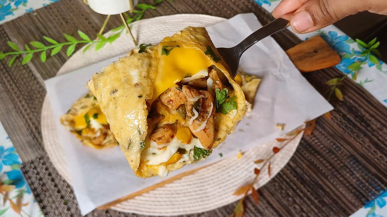 Breakfast special Chessy Egg Wrap  | Quick breakfast idea 
