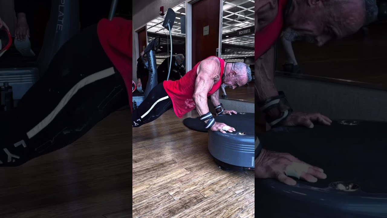 If you want to take your push-ups to the next level, try doing them on the power plate.