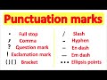 PUNCTUATION | English Grammar | How to use punctuation correctly