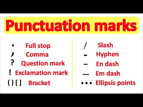 Video: How To Check Punctuation Marks