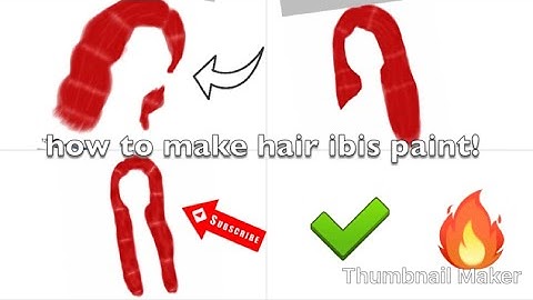 How to make hair for imvu on ibis paint! (easy)