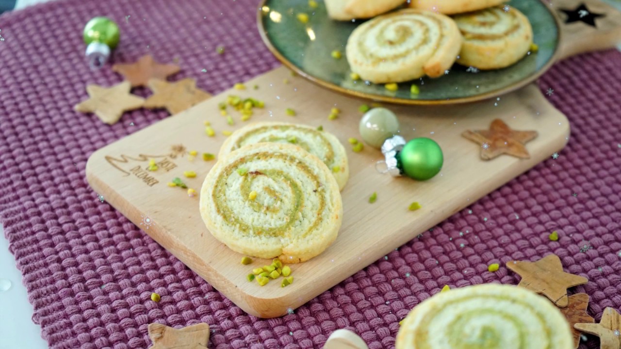 Pistazien Schnecken - Weihnachtsplätzchen mit Pistazien - Pistazien ...