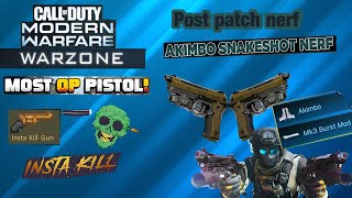 Best Akimbo Pistol Currently In Game Akimbo Renettis Insta One Tap Build Warzones Next Snakshots