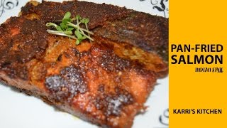 Pan-Fried Salmon Indian Style Simple Fish Fry Chepa Vepudu Karris Kitchen