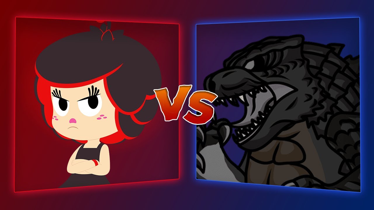 MUGEN Battle - Hanazuki vs Godzilla