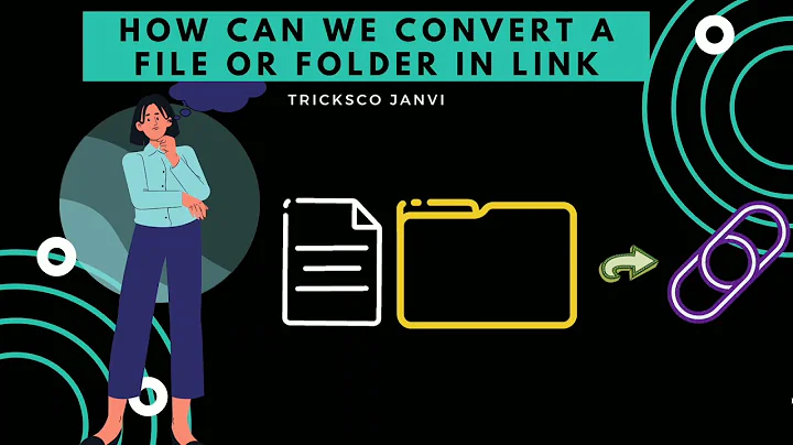 How to convert file/folder into URL link | Easiest Way | Tricksco Janvi