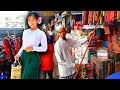 Shopping in Yangon, Myanmar - Theingyi Zay Market