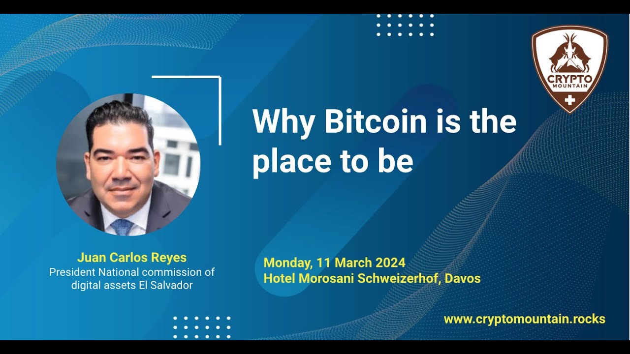 Talk Day 2: Juan Carlos Reyes, President national commission of digital  assets El Salvador