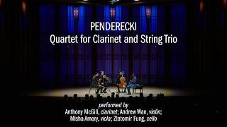 Penderecki: Quartet for Clarinet and String Trio | SummerFest 2025