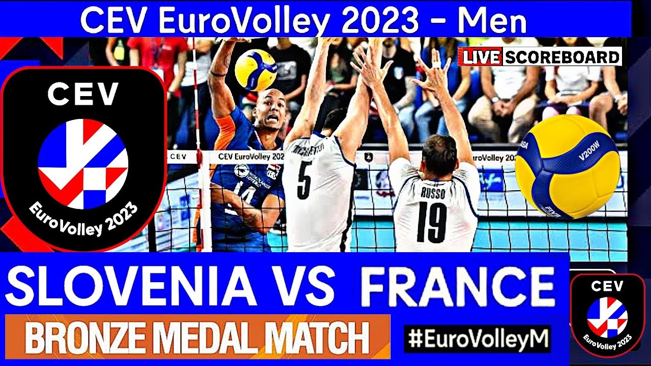 Live SLOVENIA vs FRANCE BATTLE FOR BRONZE CEV EUROPEAN CHAMPIONSHIP MENS VOLLEYBALL 2023